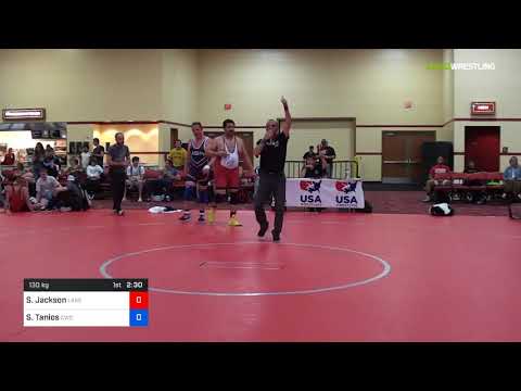 2018 Marine Corps US Open/Masters C Greco Roman 130 RR Rnd 2 - Sean Jackson (Lake) Vs. Samuel Tani