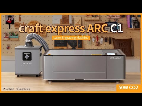 🔔craft express ARC C1 Laser Engraving Machine | Cut & Engrave Wood, Acrylic, Leather, Bamboo, Metal