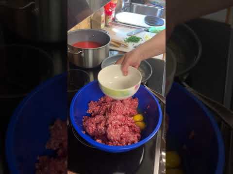 Here is MY Italian meatballs recipe with a quick sauce...