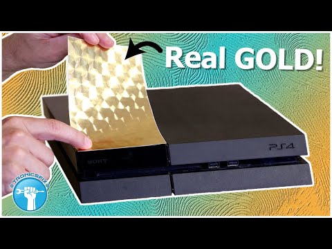 I Wrapped My PS4 (and Switch) in REAL GOLD!