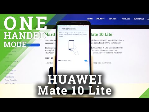 Enable and Turn Off One-Handed Mode - HUAWEI Mate 10 Lite