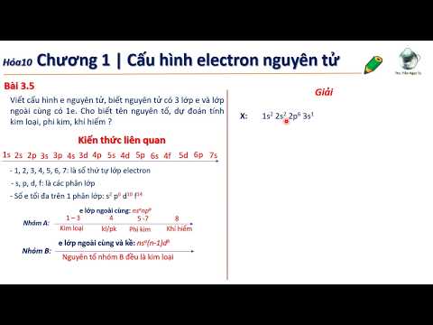 ✔ Hóa10| Viết nhanh cấu hình electron & xác định kim loại - phi kim - khí iếm