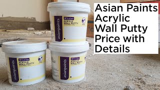 AsianPaints Acrylic Wall Putty Price and details