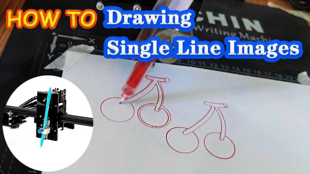How to create single line images for writing machines？Bachin Draw writing and drawing robot tutorial