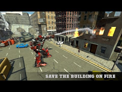 Real Robot Firefighter Truck Transform Robot Game (By White Sand - 3D Games Studio) Gameplay HD
