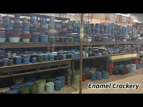 Collection VERY Beautiful Rare Vintage Czechoslovakia Enamel Ware, Vintage Enamel Utensils- Jodhpur