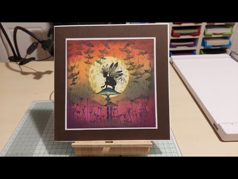 Handmade Fairy Card with Lavinia Stamps and Distress Oxides