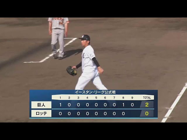 【ファーム】マリーンズ・横山陸人 鋭い直球で見逃し三振を奪う!! 2022年4月12日  千葉ロッテマリーンズ 対 読売ジャイアンツ