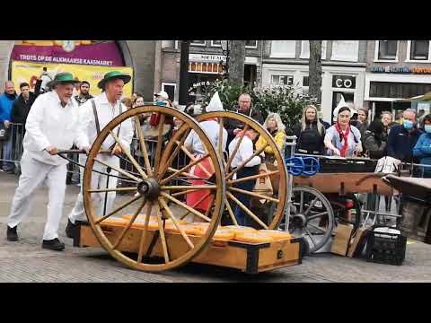 Käsemarkt Alkmaar Niederlande 2022 (Testvideo)