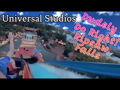 Seriously That's enough Water ! Dudley Do Right's Ripsaw Falls POV Universal Studio's best rides