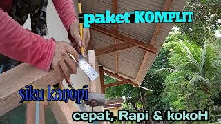 Download lagu Cara membuat siku kanopi cepat rapi dengan bahan kayu. mp3