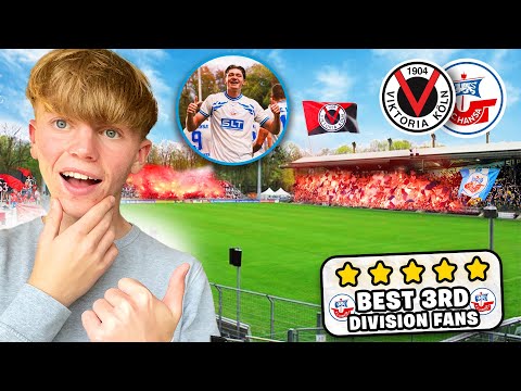I WITNESSED the BEST fans in GERMANY’S 3RD DIVISION! Viktoria Köln vs F.C. Hansa Rostock