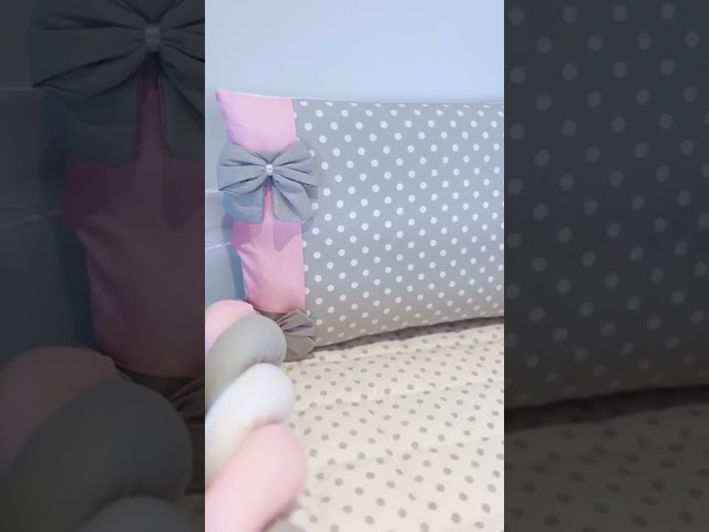 Kit Berço Trança Poá Rosa 💗 Qual vocês querem ver review? #graodegente #shorts #lojadebebe