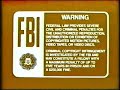 1986 Disney FBI Warning Screens Orange Variant