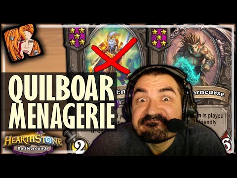 QUILBOAR MENAGERIE BEGINS! - Hearthstone Battlegrounds