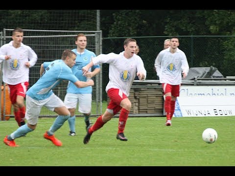 Heukelum 1 - Woudrichem 1, Tim Schwebke scoort 1-2