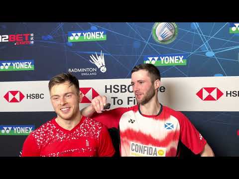 Adam Hall and Alexander Dunn - big win at the All England