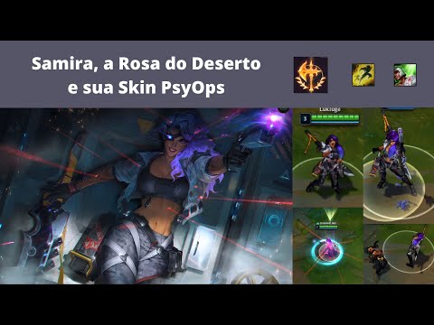 Samira, a Rosa do Deserto, em sua skin PsyOps e uma tentativa de GamePlay – LoL PBE Todos Por Um