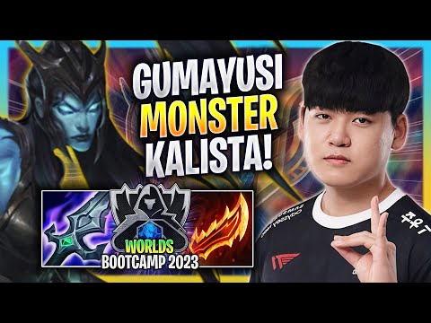 GUMAYUSI IS A MONSTER WITH KALISTA! - T1 Gumayusi Plays Kalista ADC vs Kai'sa! | Bootcamp 2023