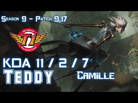SKT T1 Teddy CAMILLE vs IG The Shy GANGPLANK Top - Patch 9.17 KR Ranked