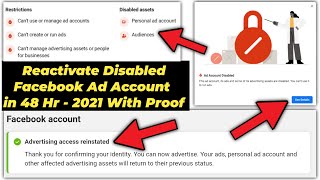 How to Activate Disabled Facebook Ads Account 2021 With Proof 🔥Recover Disabled Facebook Ads Account