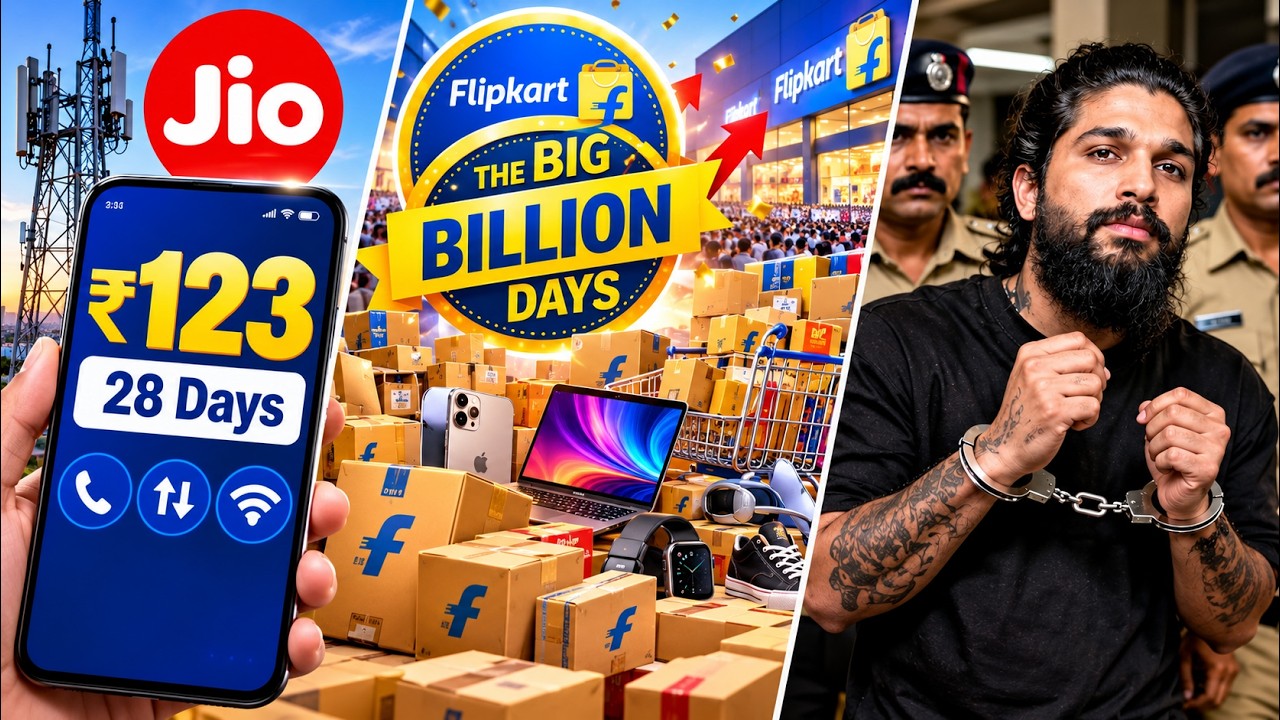 Jio ₹123 For 28 Days, Flipkart BBD Sale Record Broken, UK07 Rider Arrested