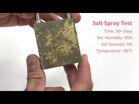 Magnetic Padlock (M-8000) Salt Spray Test