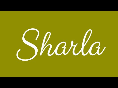 Learn how to Sign the Name Sharla Stylishly in Cursive Writing