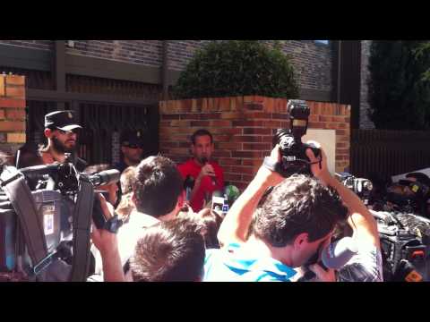 "Con el sentimiento del Real Murcia no se juega". José Luis Acciari en la sede de la LFP