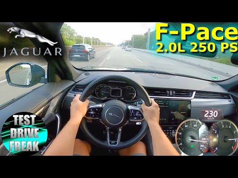 2022 Jaguar F-Pace P250 AWD 250 PS TOP SPEED AUTOBAHN DRIVE POV