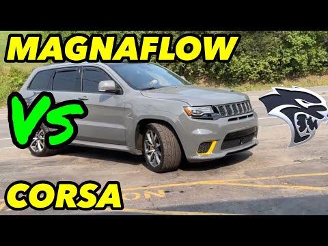 Jeep Trackhawk 6.2L SUPERCHARGED HEMI V8: CORSA EXTREME Vs MAGNAFLOW STREET SERIES!