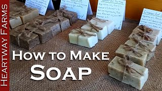 Easy Homemade Soap | Making Soap from Scratch | All Natural Personal Care Products | Prepping
