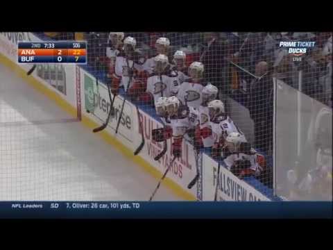 Mike Weber vs Tim Jackman Fight Buffalo Sabres Vs Anaheim Ducks