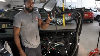 2021 Mazda CX30 how to take the front door trim panel off the door handle and the mirror