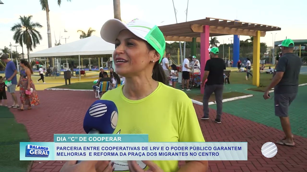 Dia C de Cooperar revitaliza a Praça dos Migrantes e reforça união da comunidade aqui em Lucas.