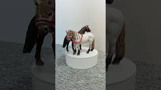 Ohlávka pro koně typu Schleich - žlutá okrová