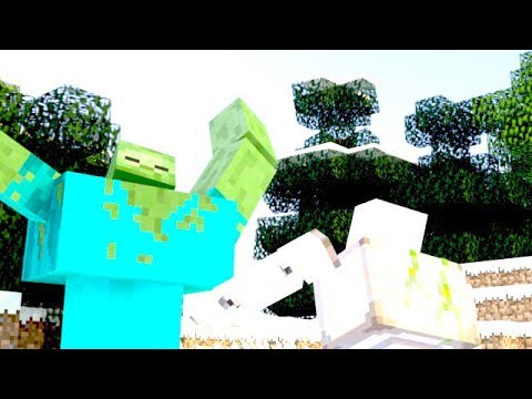 The Iron Golem VS The Mutant Zombie! MOB VS MOB! PART II [ Minecraft Animation ]