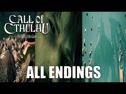 Call of Cthulhu: The Official Video Game (2018) - All Endings | 4K 60FPS