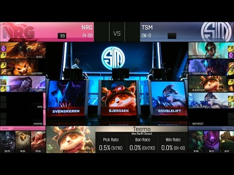 TSM vs NRG Game 2 Highlights - TEAM SOLOMID vs NRG ESPORTS NA LCS Week 9 Summer 2016