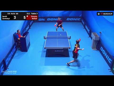 18:25 Serhii Zavinskyi - Dmytro Batiuk 14.08.2023 TT Euro.Cup Ukraine Professional. TABLE 3