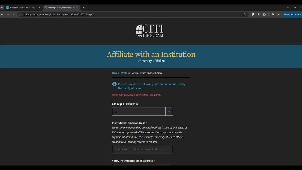 CITI Program Training Guide