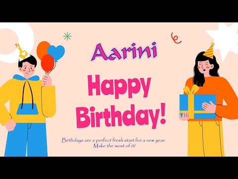 Happy Birthday to Aarini