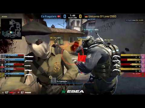 ESports - CS:GO, Unicorns of Love vs ex-Fragsters, ESEA MDL Season 30 Europe (5th of March 2019),...