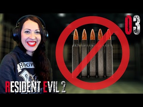 RESIDENT EVIL 2 Remake Leon Walkthrough Part 3 - NO AMMO