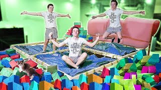 СДЕЛАЛ БАТУТНУЮ АРЕНУ В КВАРТИРЕ