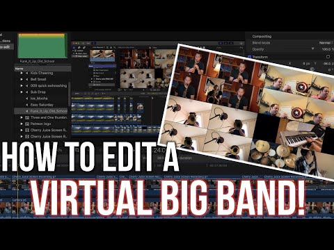 How to Edit a VIRTUAL Big Band!