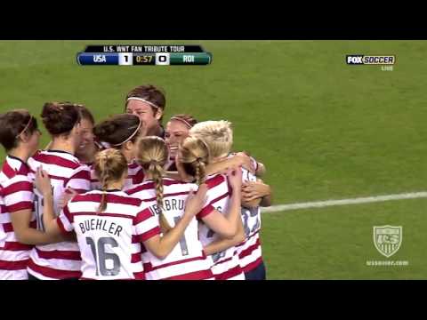 USWNT Alex Morgan Goal v. Ireland (38th Int'l Goal) - December 1, 2012 - Olympic Victory Tour