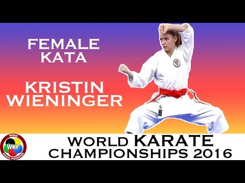 BRONZE. Kristin WIENINGER. Female Individual Kata. 2016 World Karate Championships.