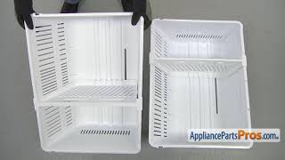 How to Replace LG/Kenmore Refrigerator Freezer Basket AJP73934401