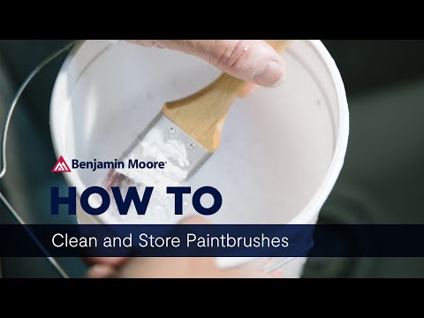 How to Clean and Store Paint Brushes | Benjamin Moore